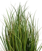 Kunstrasenbüschel aus langem, schlankem Grün Kunstrasen Dogtail-Zwiebelgras Kleie 80 cm, feuerhemmend.