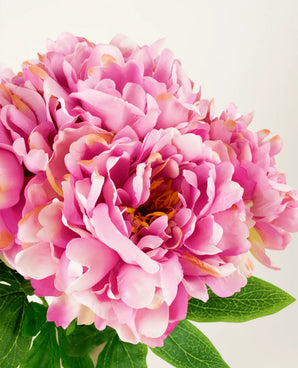 Kunstblumenstrauß aus Seide, Pfingstrose Hellrosa
